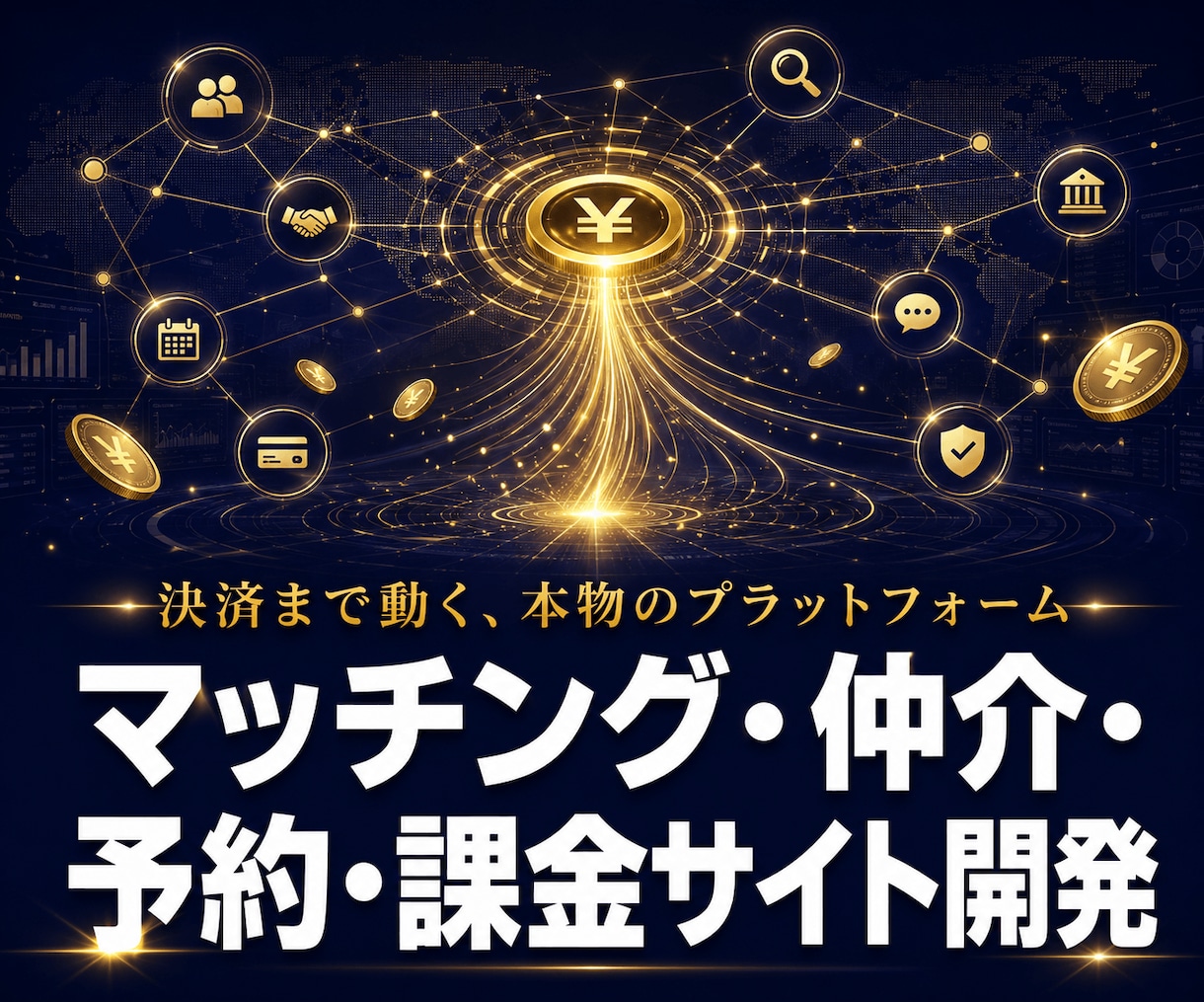 マッチングサイト・プラットフォーム開発します 決済・課金・手数料分配まで。収益が回る事業基盤を構築 イメージ1