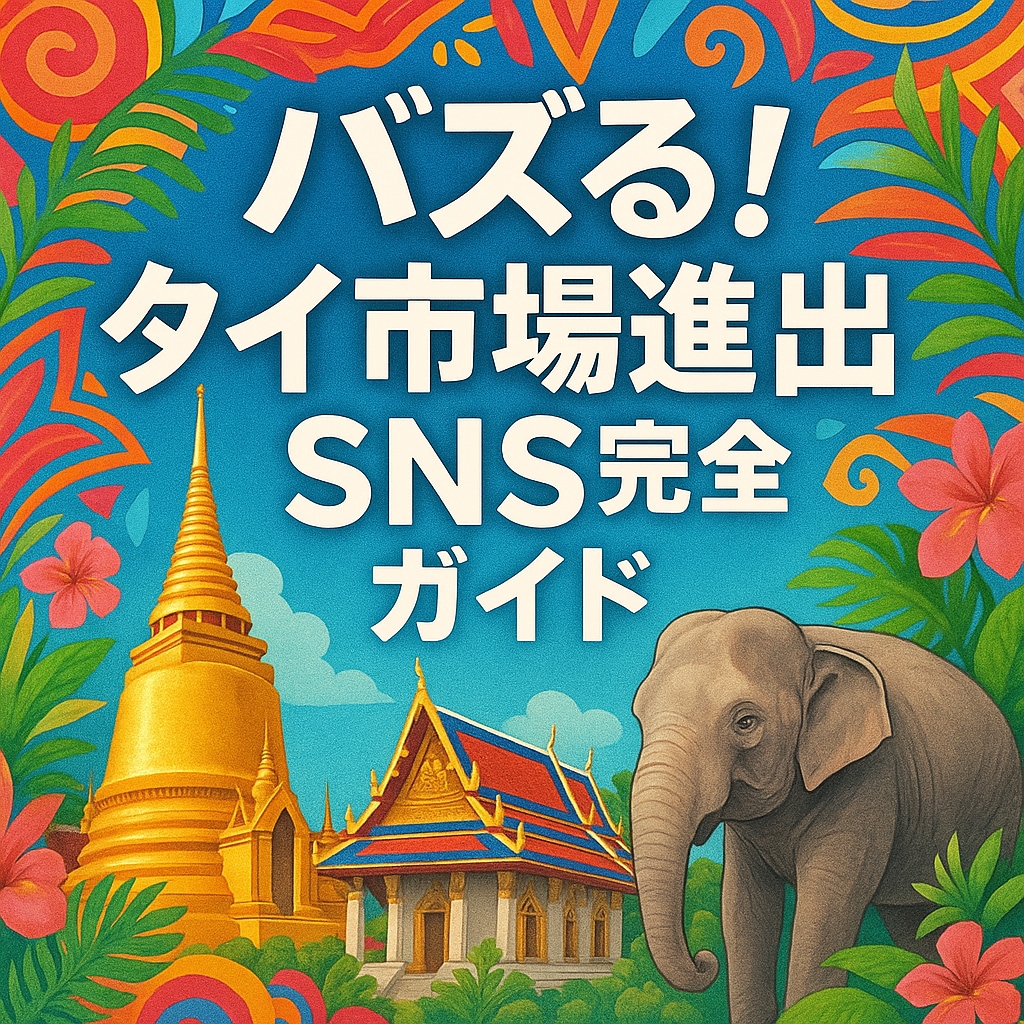 タイ市場進出支援！僕のSNS運用攻略ガイド譲ります タイ市場特化型！現役インフルエンサーのリアルなSNS運用術！ イメージ1