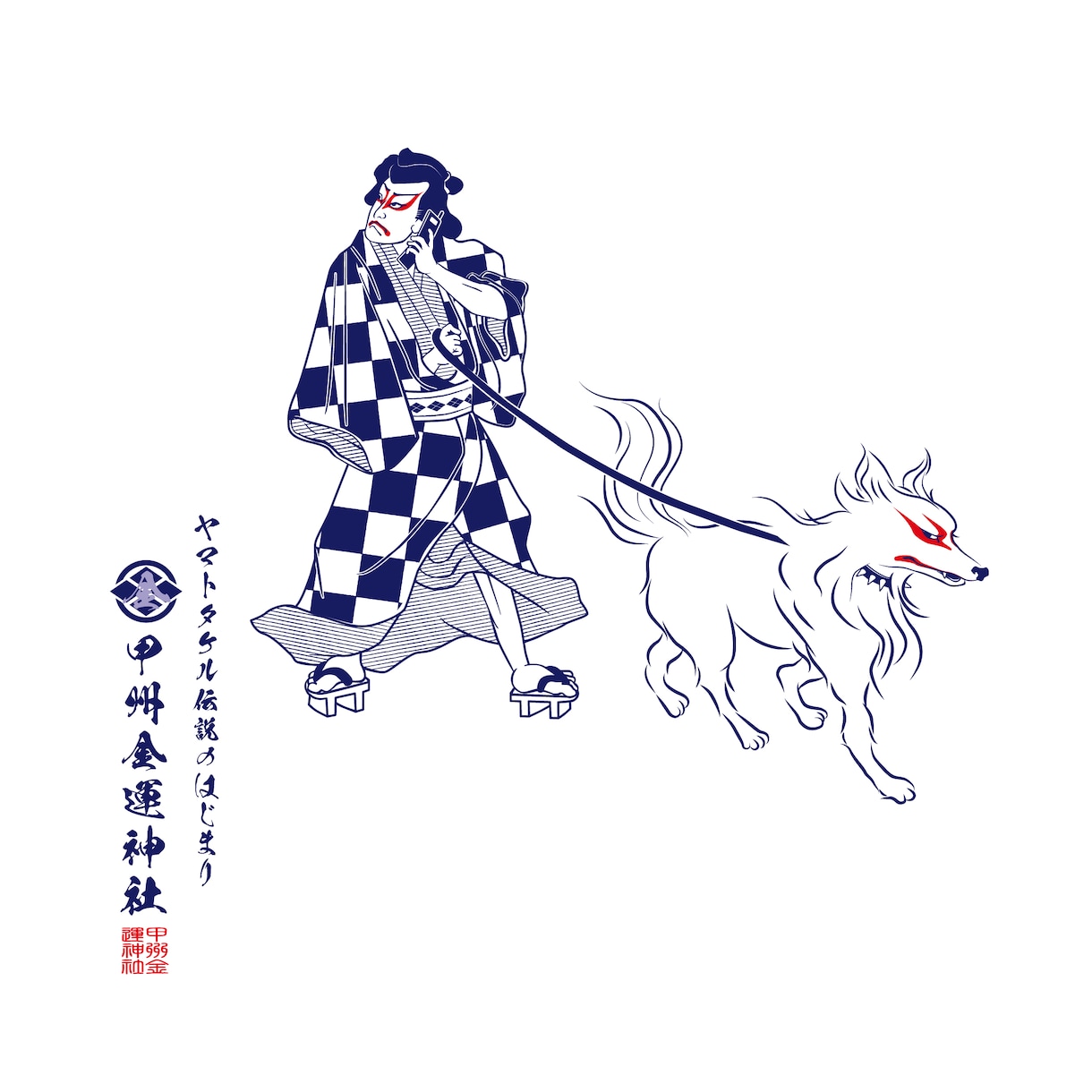 浮世絵/江戸風ポップな線画のイラスト制作します 現代風の所作やアイテムにアレンジ可能◎ イメージ8