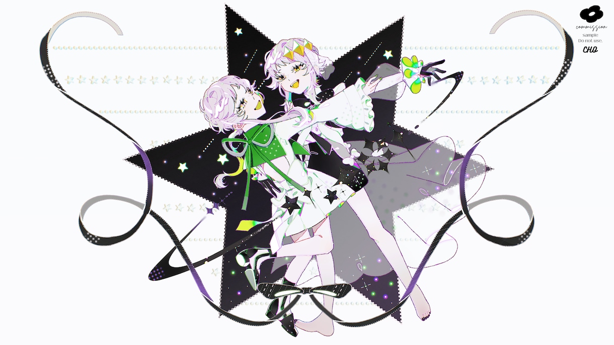 カラフルポップなMV用イラストを描きます オリジナル楽曲MVイラスト、歌ってみた動画サムネイラスト等。 イメージ4
