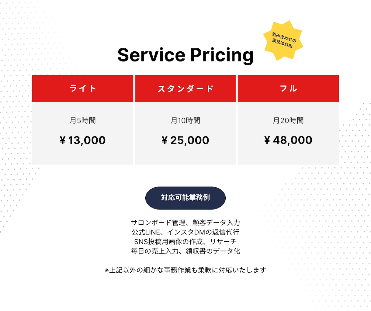美容サロン専門｜採用・SNS・事務のフル代行します 月20時間の右腕サポート！施術と接客に100%集中できます イメージ2