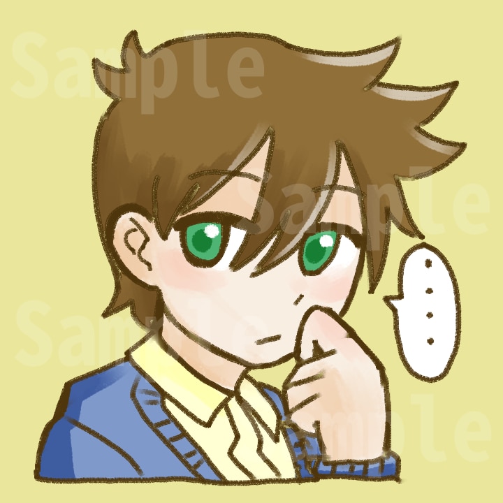 最短1日！SNSアイコンイラストお描きします クレヨン調のデフォルメイラスト制作します！アニメーション可！ イメージ2