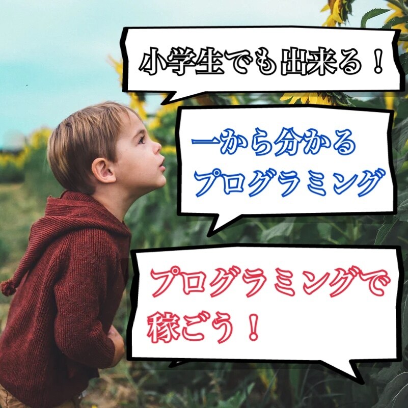 プログラミング一から教えます まずは、概要欄をご覧ください。 イメージ1