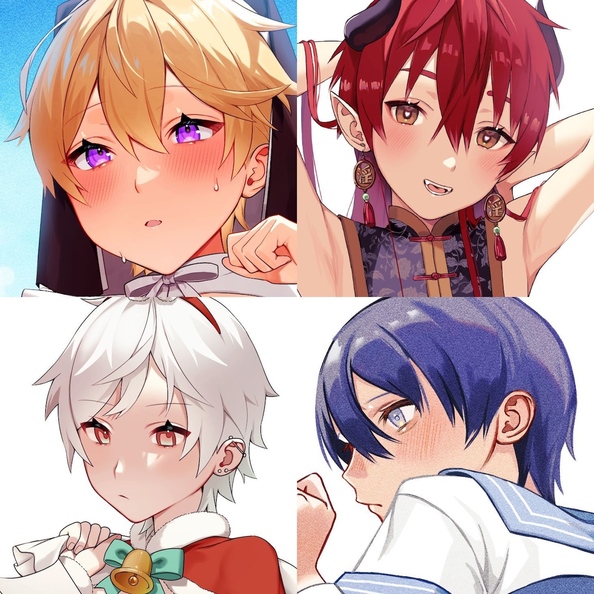一枚絵・アイコン等◆先着5名まで特別価格で描きます 魅力的な少年や青年のイラストお任せください！ イメージ7