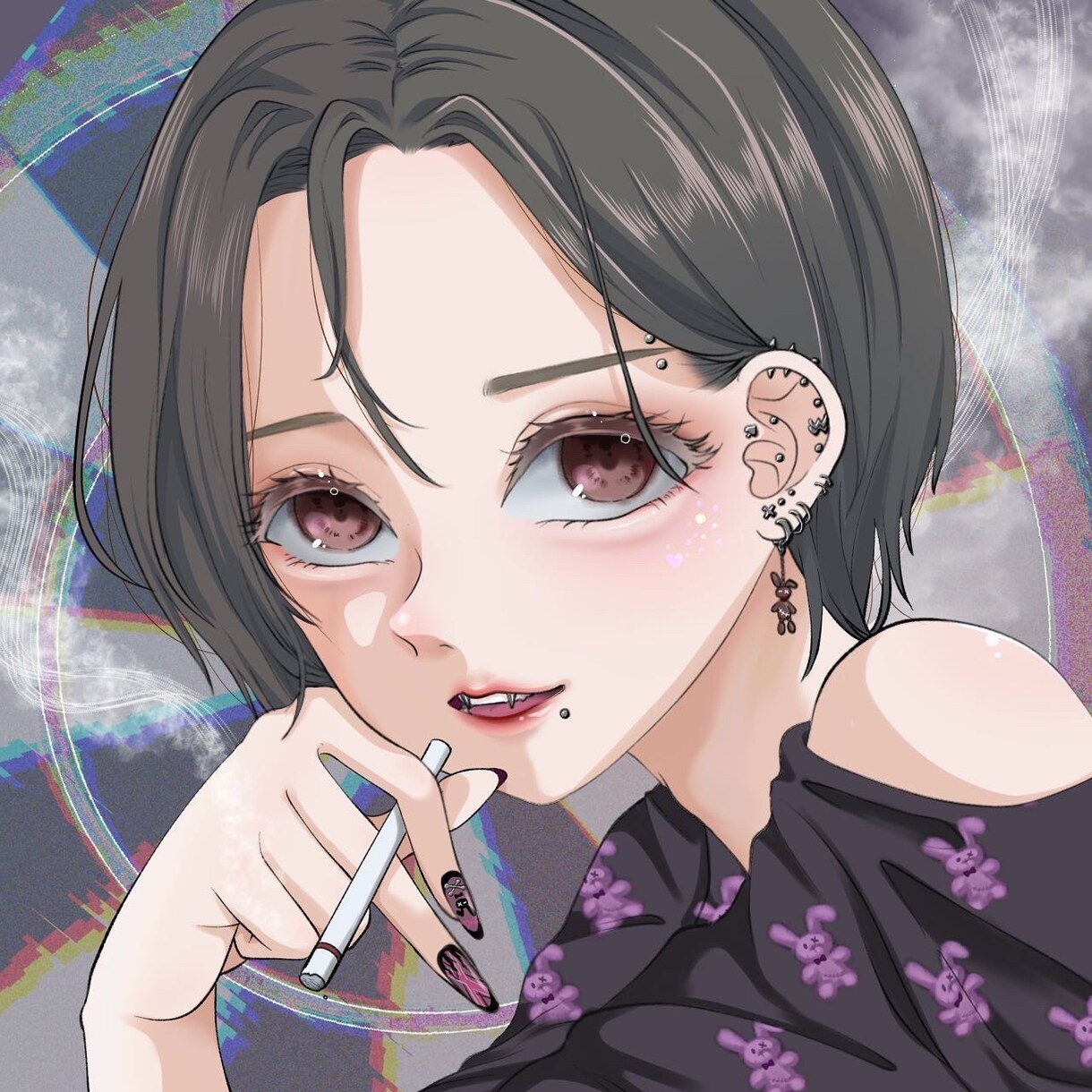 即日納品【修正無料】目を惹くSNSアイコン描きます 【即日納品可能】実績を積む為、今だけの限定価格です！ イメージ4
