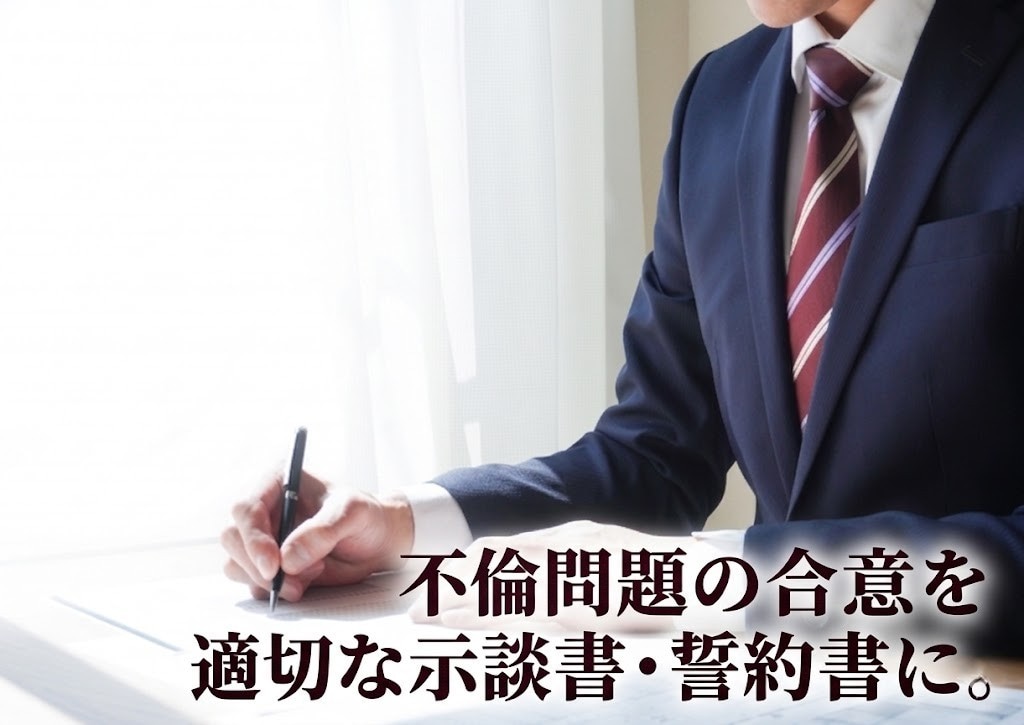 不倫問題の示談書・誓約書を最短即日で作成します 経験豊富な行政書士が1通5,500円で作成！ イメージ1