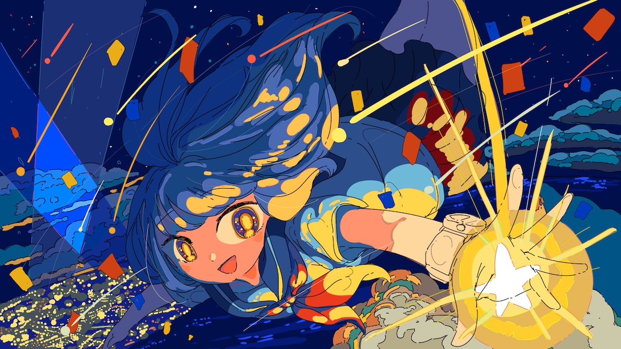 商用利用OK！オリジナルイラスト作成します 歌ってみた/オリジナルMV等のイラストを制作します イメージ3