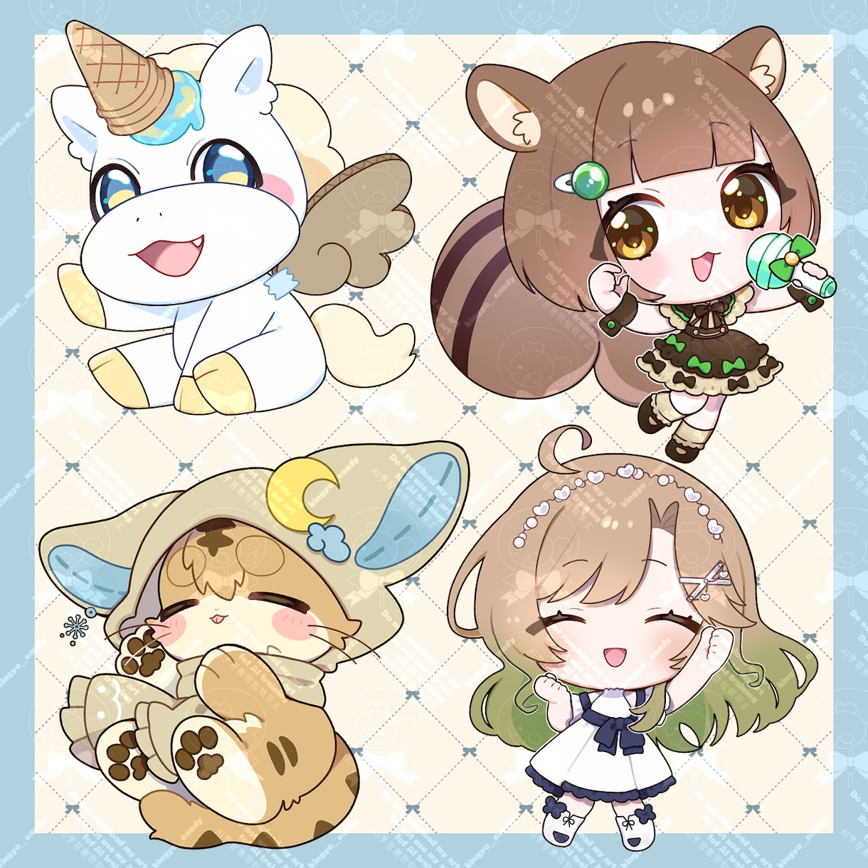 デフォルメイラストを制作します もちっとしたイラストが得意です！ イメージ4