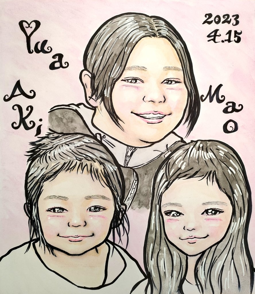 企業のイベントで集客に最適な似顔絵を人数分描きます 沢山のお客様へ温かい手描き絵のプレゼントはいかがでしょうか？ イメージ6