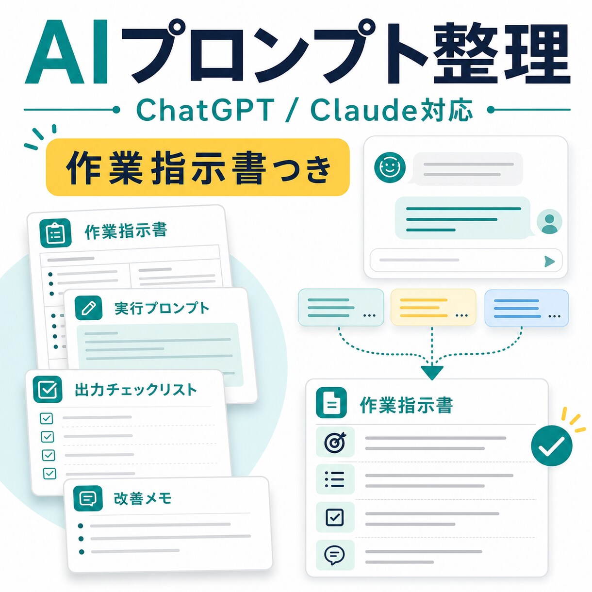 ChatGPTプロンプトを整理します Claudeにも使える作業指示書つき イメージ1