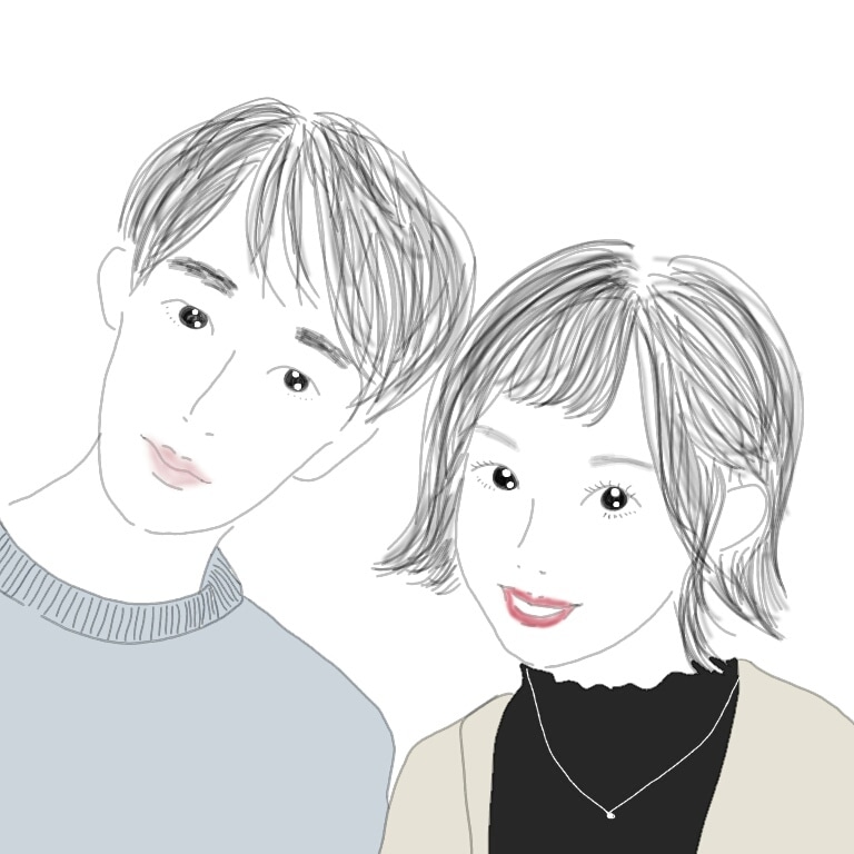 写真をもとに、アイコンやイラストを書きます ラブラブカップル、仲良しなあの子との思い出 イメージ8
