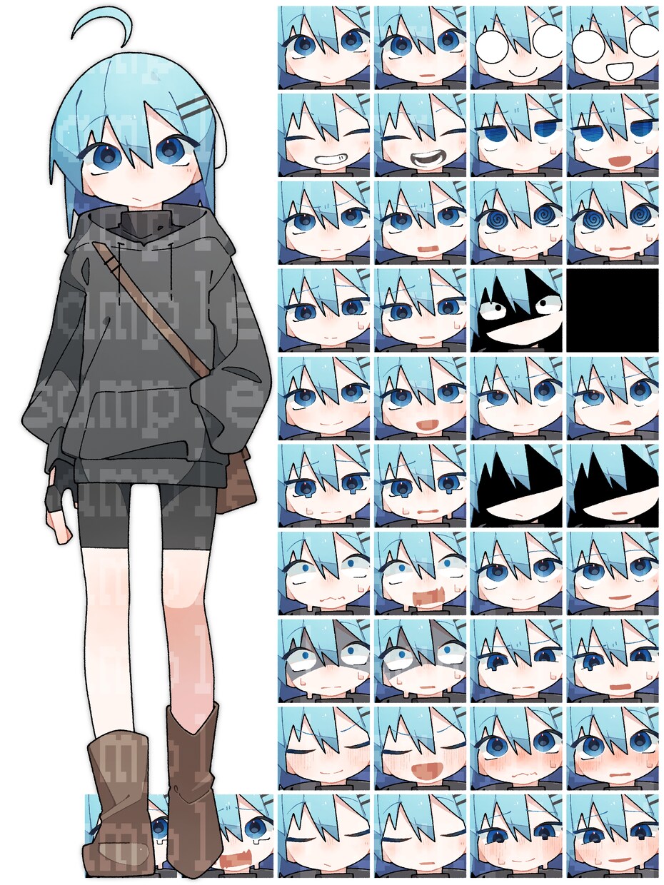 立ち絵・表情差分描きます TRPGや動画、ゲーム素材に。 イメージ1