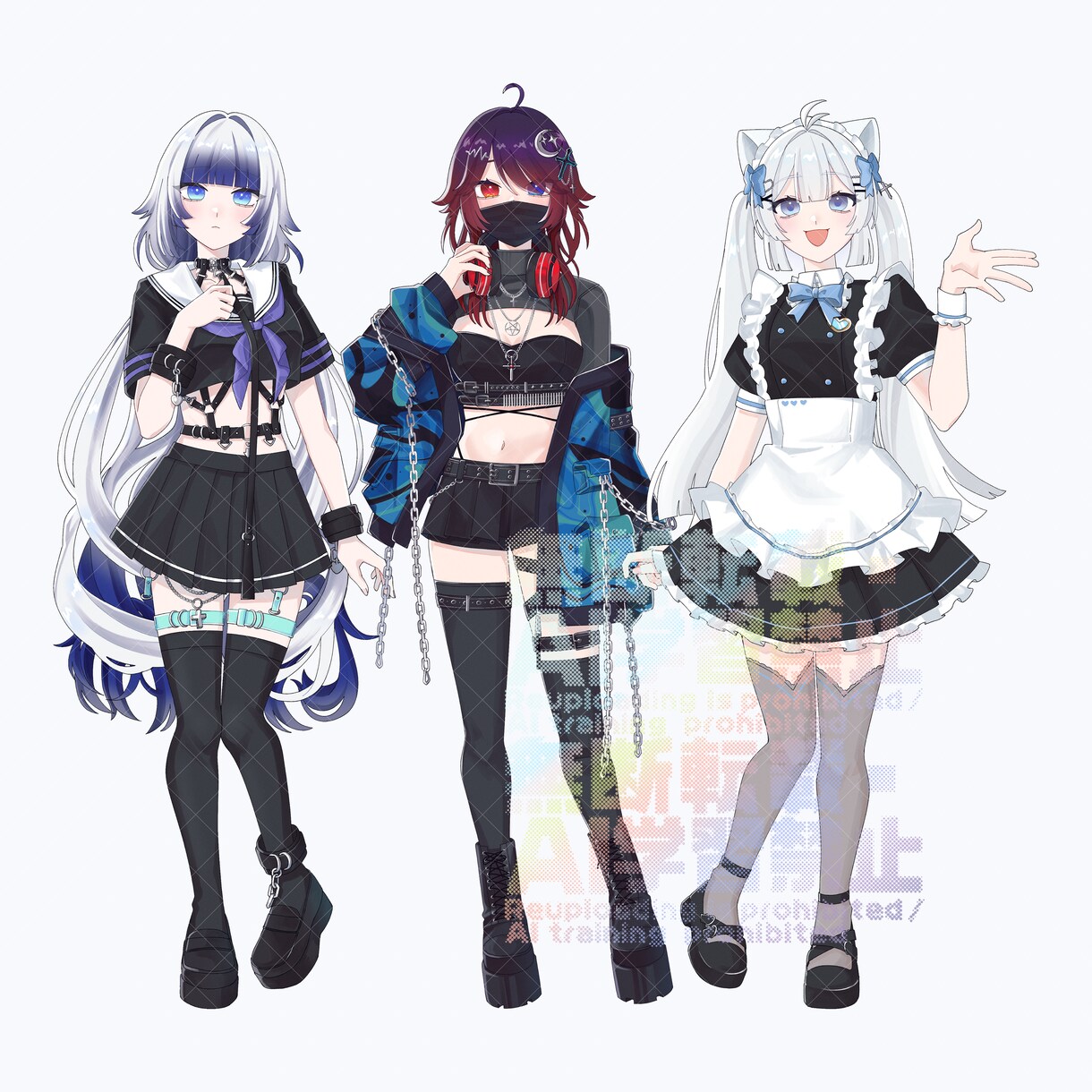 TRPG・Vtuber等◼︎胸上〜全身描きます 修正無制限！個性的なデザインを考えるのが好きです！ イメージ9