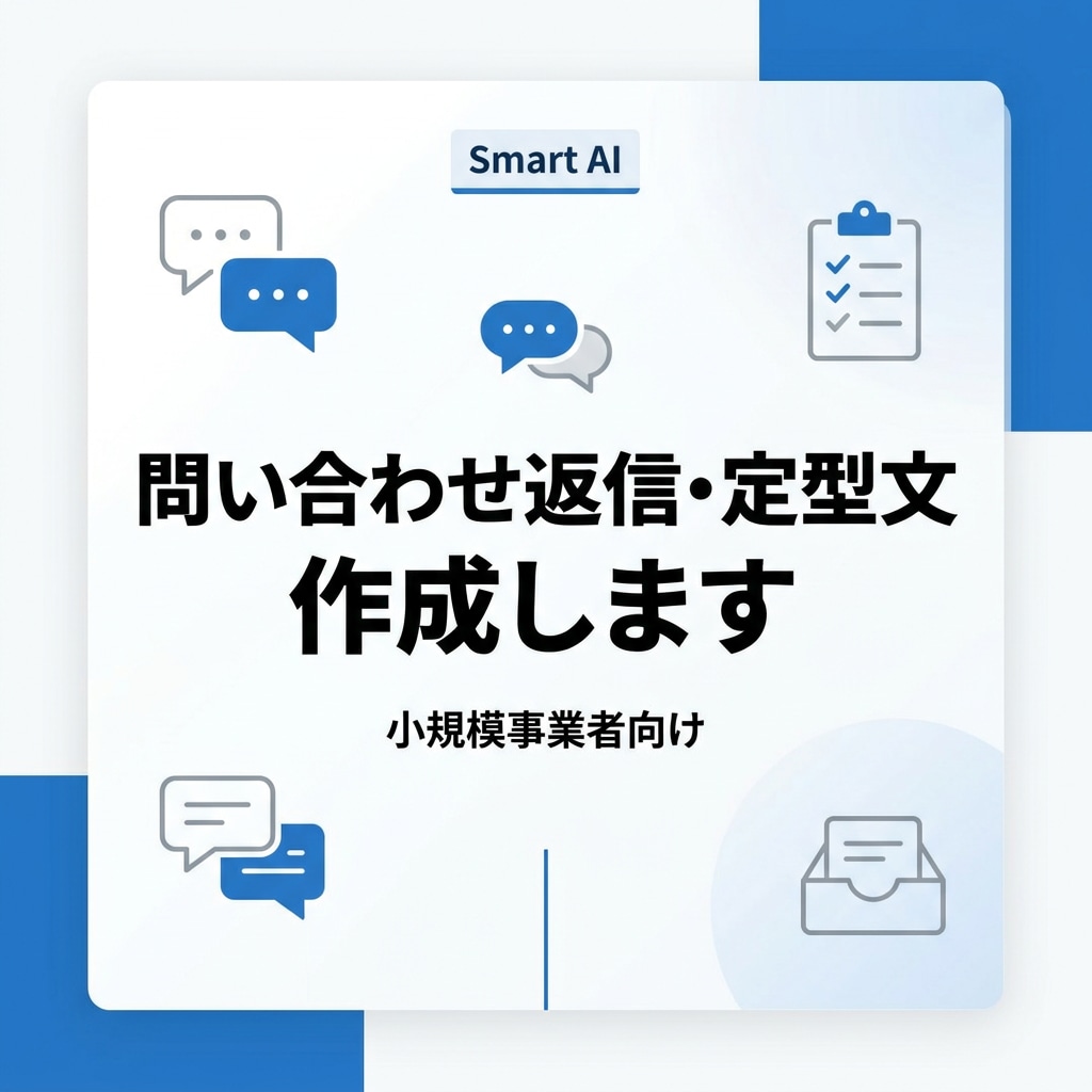 問い合わせ返信テンプレや定型文を作成します 使いやすい返信テンプレート・定型文を作成します イメージ1
