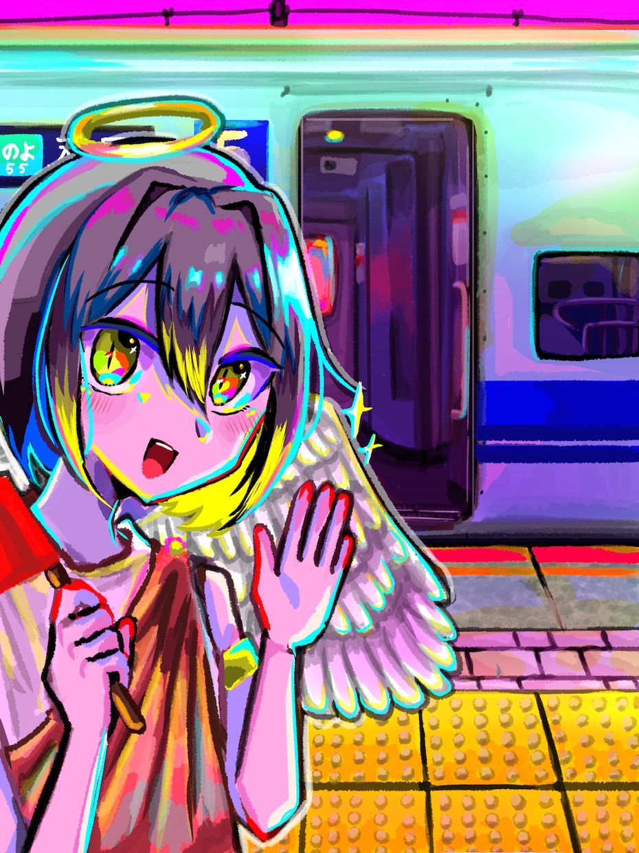 キラキラとしたキャラクターの一枚絵を描きます 色彩鮮やかなキャラクター達をお届けします イメージ2