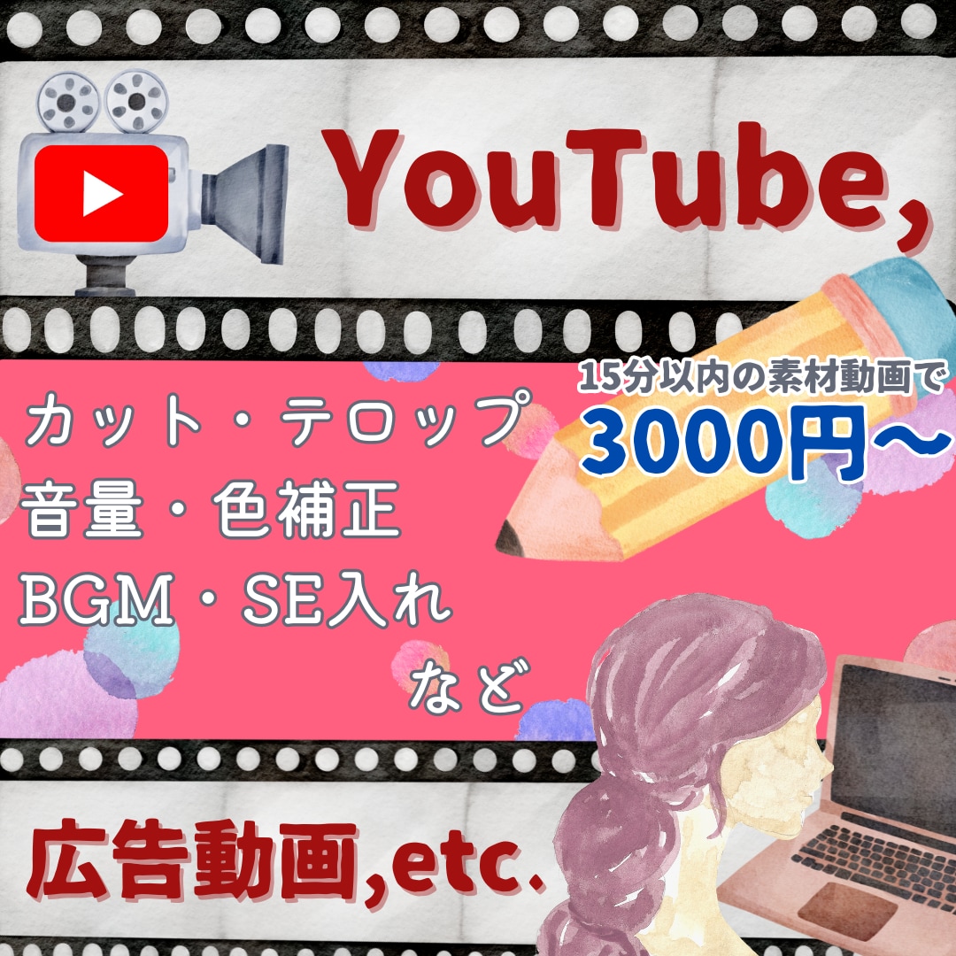 修正回数無制限対応にて満足いく動画を作成します 独学の為、希望に寄り添い納得していただくまで対応します！ イメージ2