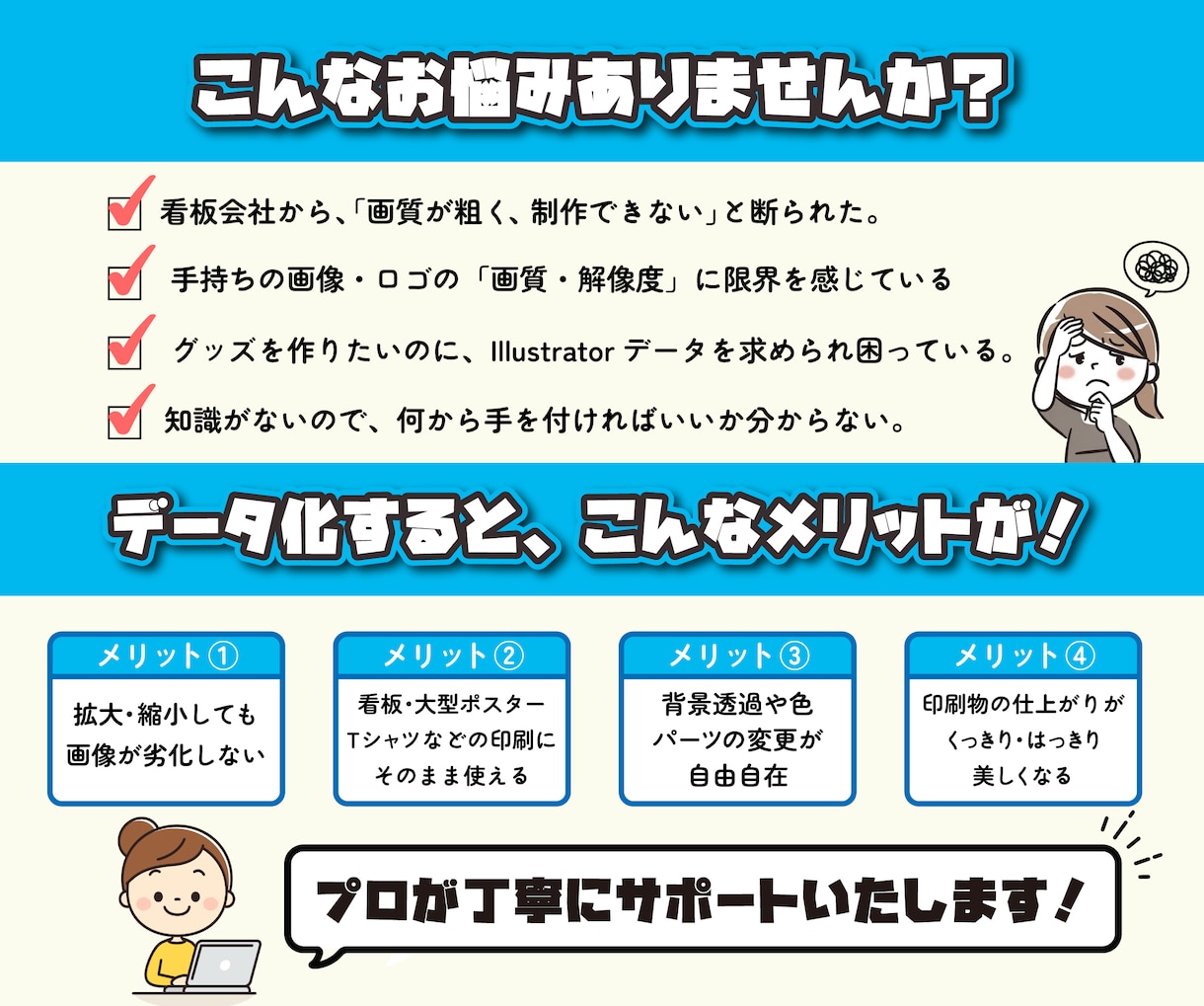 画像をトレース・データ化致します 文字、イラスト、ロゴ、画像、なんでもトレースします！！ イメージ2