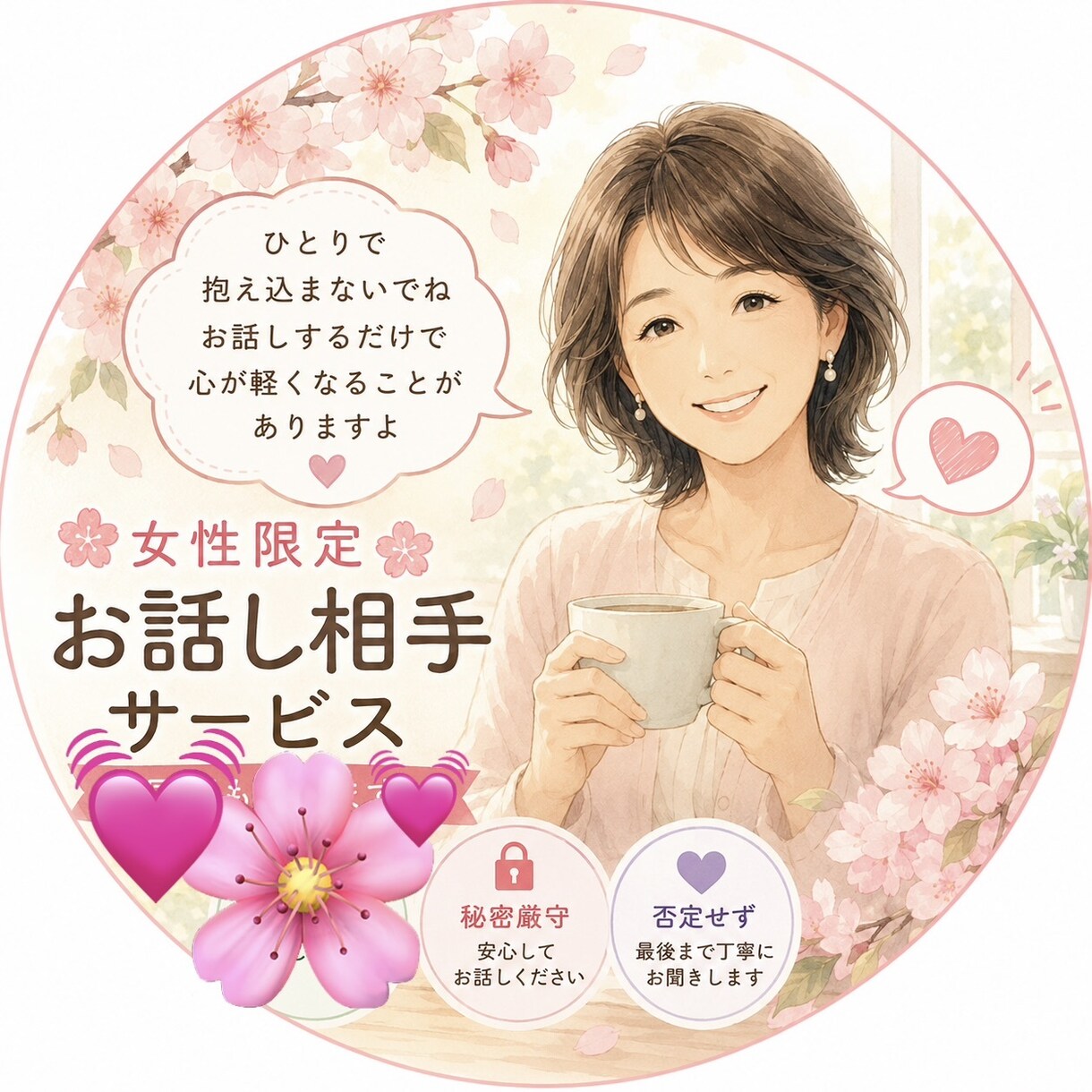 何でも話して大丈夫。心のお荷物一緒にお持ちます カサンドラ妻さん私は味方。ASD夫さんの日々わかります。 イメージ1