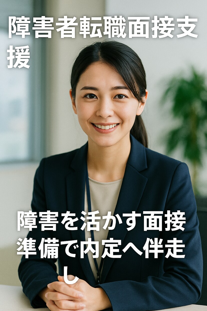 障害者転職サポート面接対策徹底現役支援員が導きます 強み可視化シート＋模擬面接であなたを内定へ導きます イメージ7