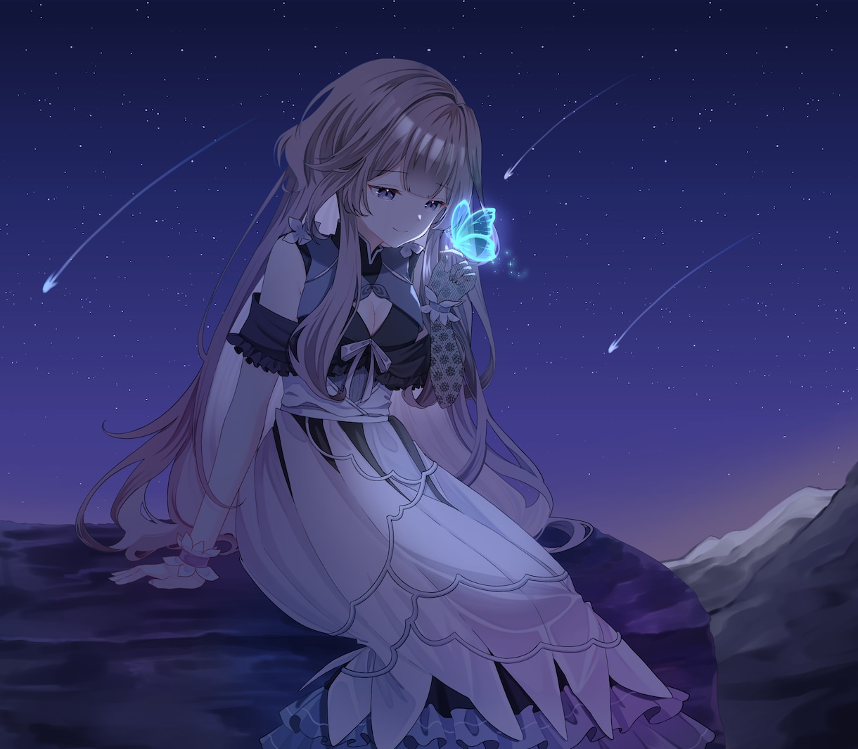 アニメ調なキラキラ可愛いイラストを描きます 1枚絵・アイコン・立ち絵・グッズ用イラストにオススメ✨ イメージ4