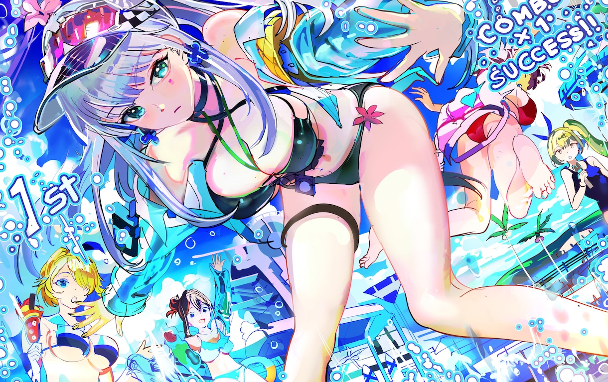 vtuber・版権・立ち絵・キラキラ男女絵描きます 周年・誕プレ・夢絵・版権キャラやv・配信スチルなどご用意 イメージ7