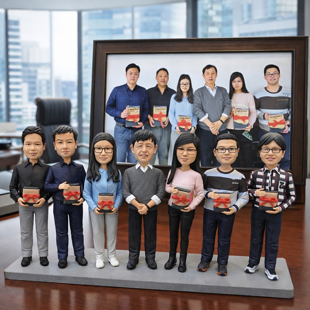 写真から作るフィギュア｜会社・グループ似顔人形ます 大人数 同僚 送別会・歓迎会 プレゼント 法人 周年記念 イメージ4