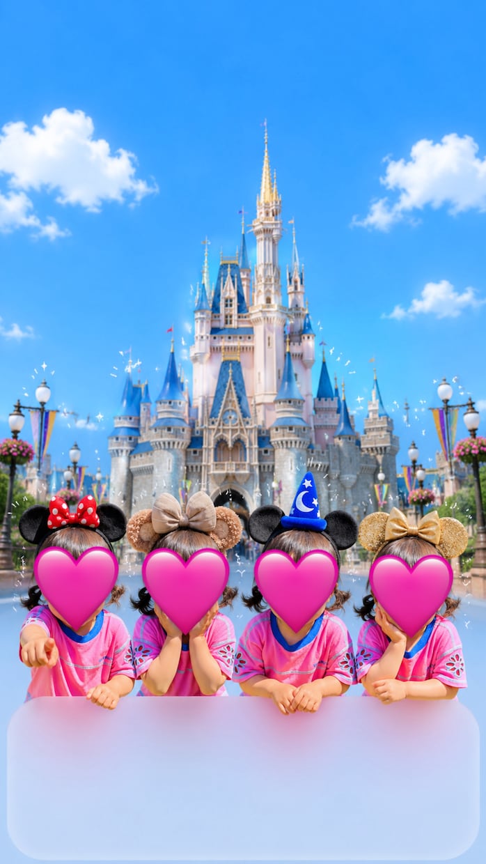 お子様・ペット写真をかわいく加工して壁紙作成します 子ども・ペット写真をかわいく加工♡ イメージ1
