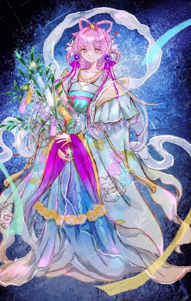 物語や世界観のある、一枚絵お描きします 和風で儚いイラストが得意です。商用利用ok イメージ7