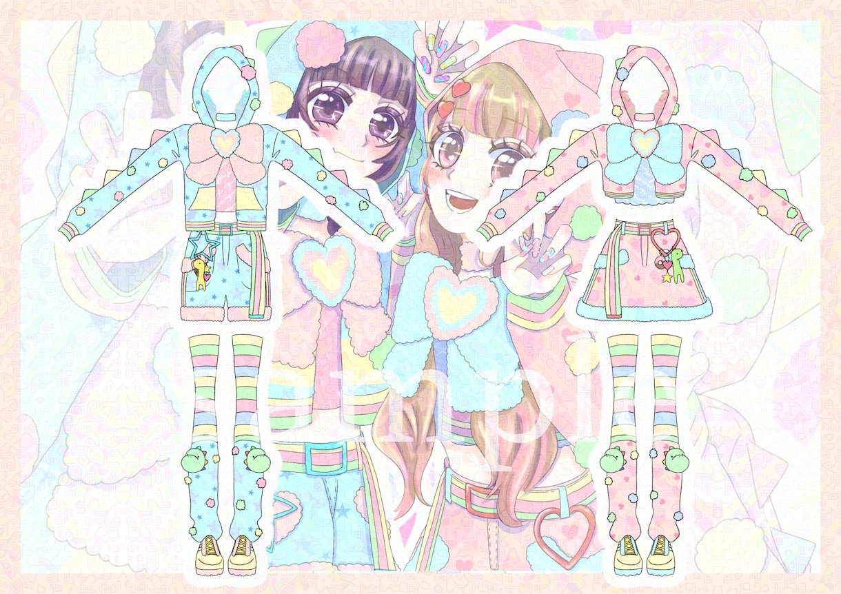 衣装デザインを描きます キャラクター/アイドル/舞台/コンセプトカフェなど イメージ4