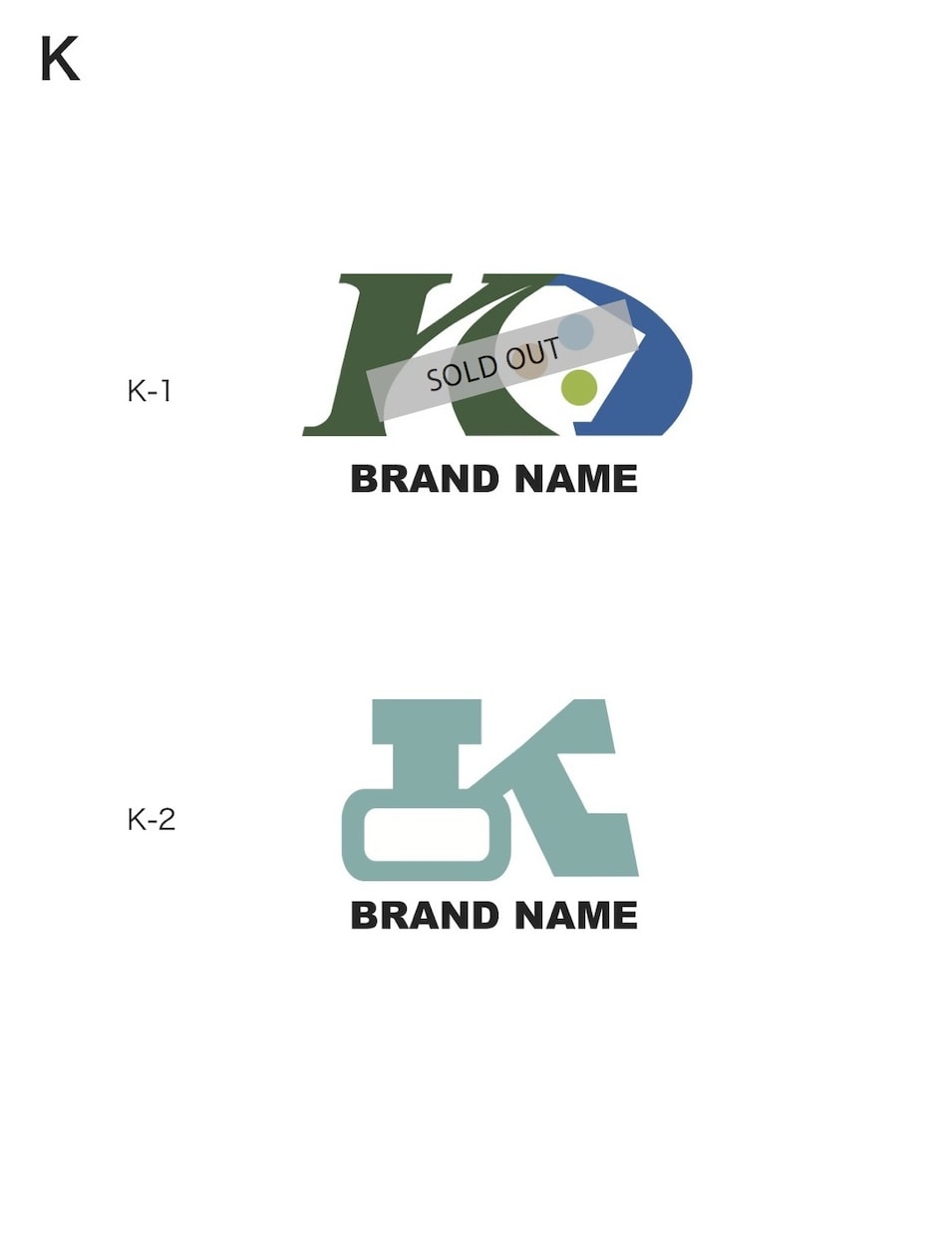 限定!「K」頭文字のブランドロゴ販売します 重機イメージのマークです。メンズフッァションブランドにも! イメージ1