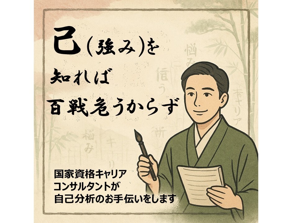 国家資格キャリコンが自己分析のお手伝いをします 自分の強みを言語化し、問題解決や目標設定につなげましょう。 イメージ1