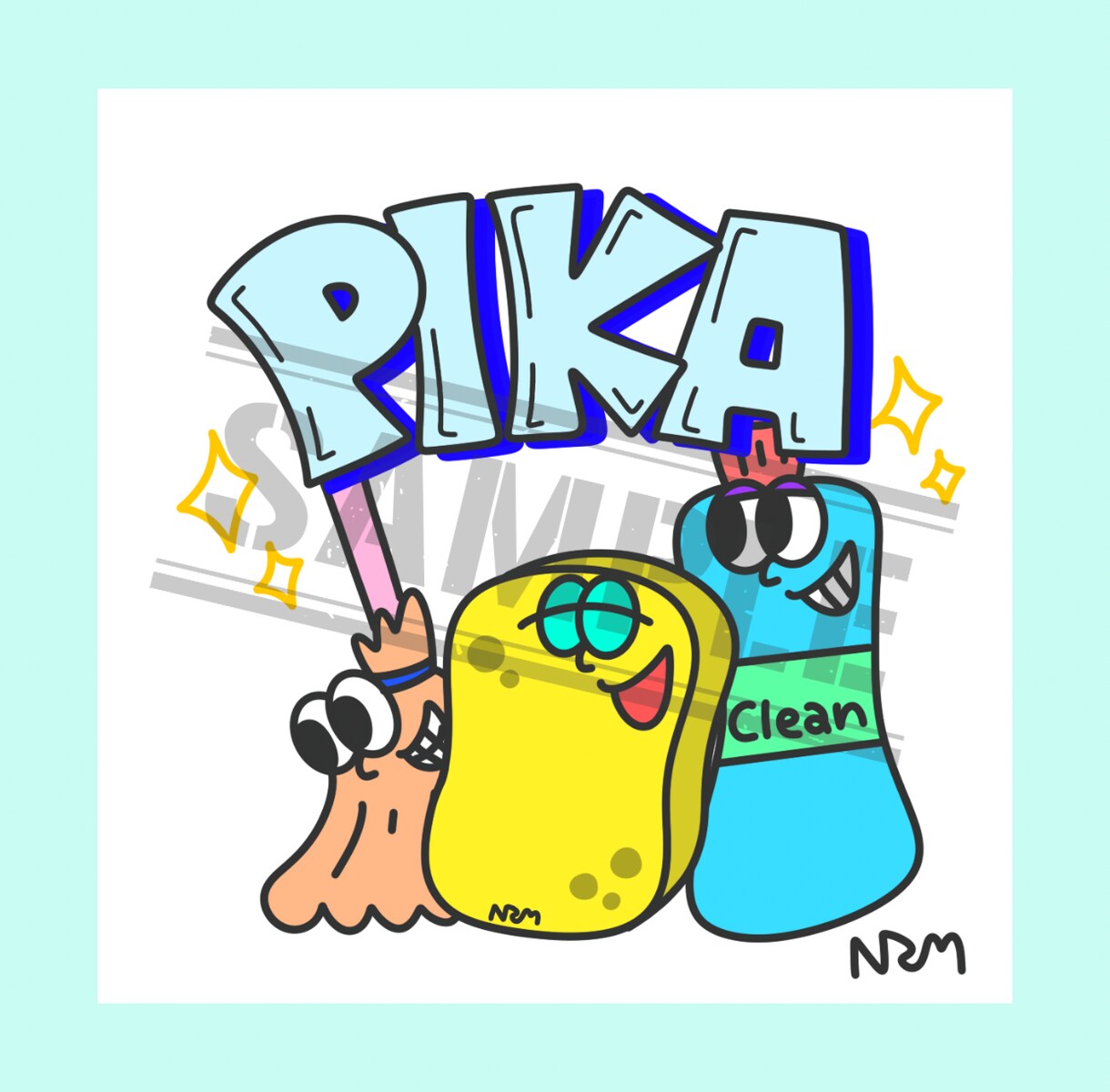 ポップなテイストでロゴ描きます 店舗やブランドなどのロゴイラストをポップに描きます イメージ2