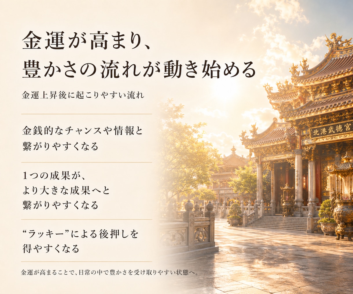 あなたの金運を高め、お金のチャンスを広げます 金運のヴォルテックスで叶える、金運向上ヒーリング施術。 イメージ5