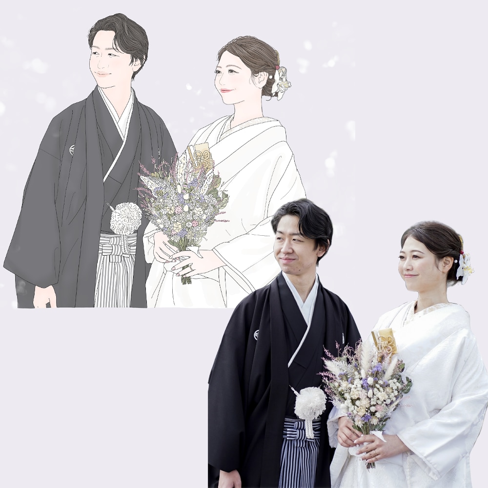 結婚式のウェルカムボード作成します ご本人そっくり & 美化して描きます♡ イメージ7