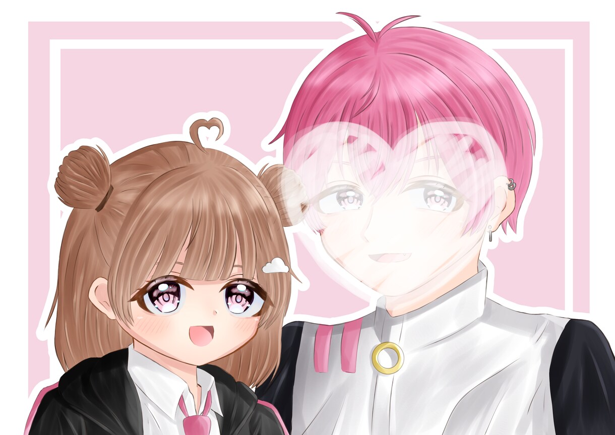 かわいい夢イラストイラスト描きます 希望に沿ったかわいい夢絵描きます イメージ1