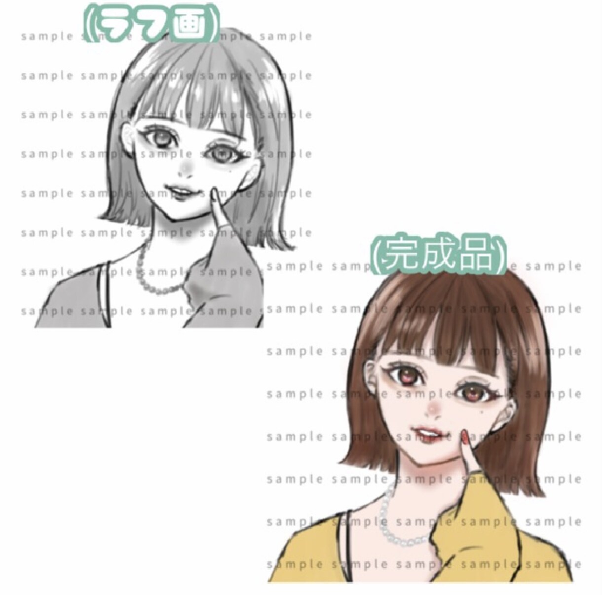 SNSアイコン用似顔絵描きます 厚塗り。リアルすぎない似顔絵イラストを制作します！ イメージ3