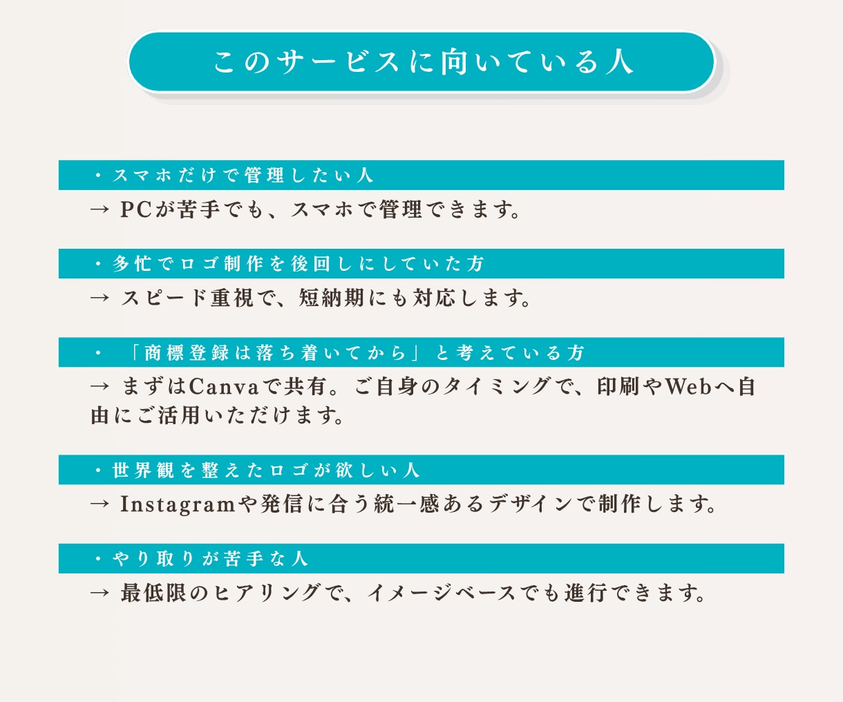 女性向けサロンロゴをCanvaで制作します Canva共有OK｜スマホのみOK 世界観まで整えます イメージ7