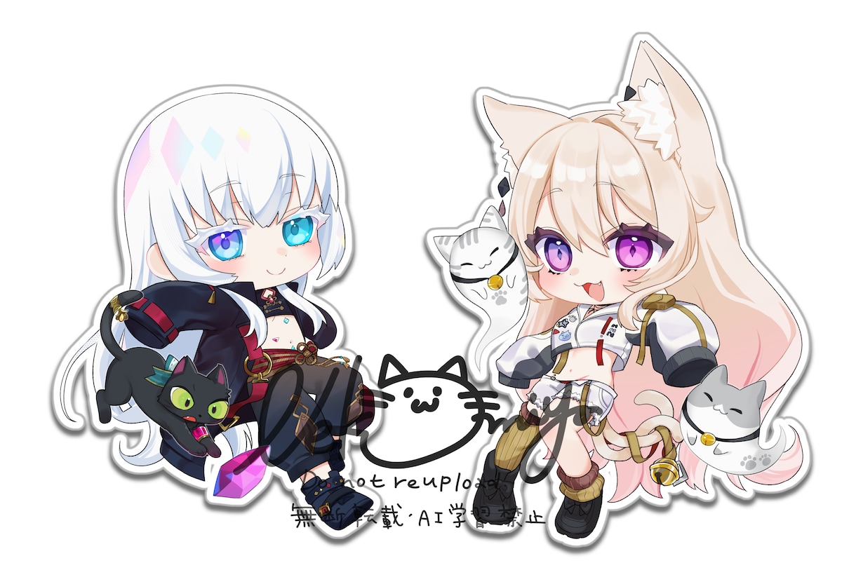 企業実績有◆ご希望のイラストを制作します ちびキャラやキービジュアル、幅広く対応可能です！ イメージ8