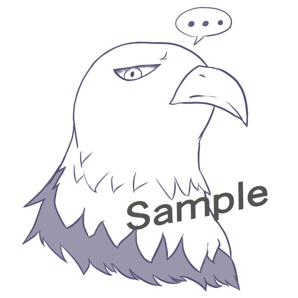 落書き風モノクロ・モノカラー動物イラストを描きます 【3日以内で】微デフォルメでさりげなく可愛く・かっこよく イメージ5