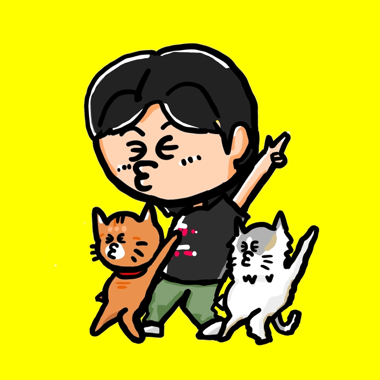 唯一無二!ゆるかわ似顔絵イラスト制作します SNSアイコン、プレゼント、名刺などにもおすすめ! イメージ3