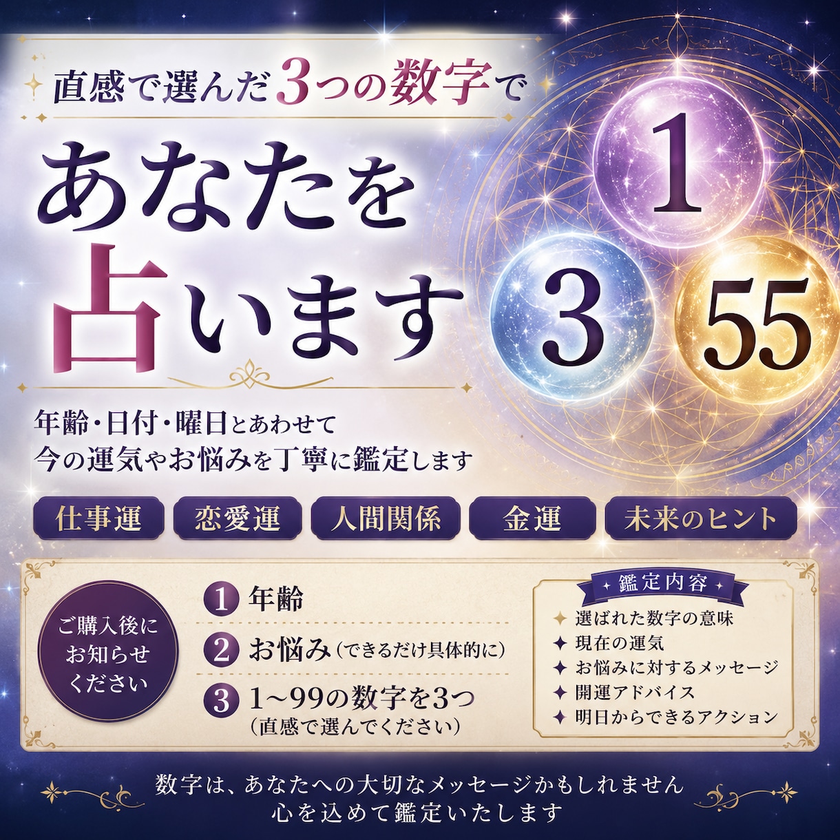 １週間毎日占います 7月限定の企画になります。日々の悩みを教えてください イメージ1