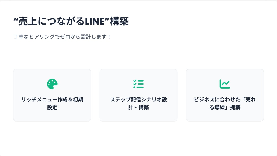 LINE公式アカウント自動化の構築代行します 500社支援×応用情報技術者｜売れるLINE導線ゼロから設計 イメージ1