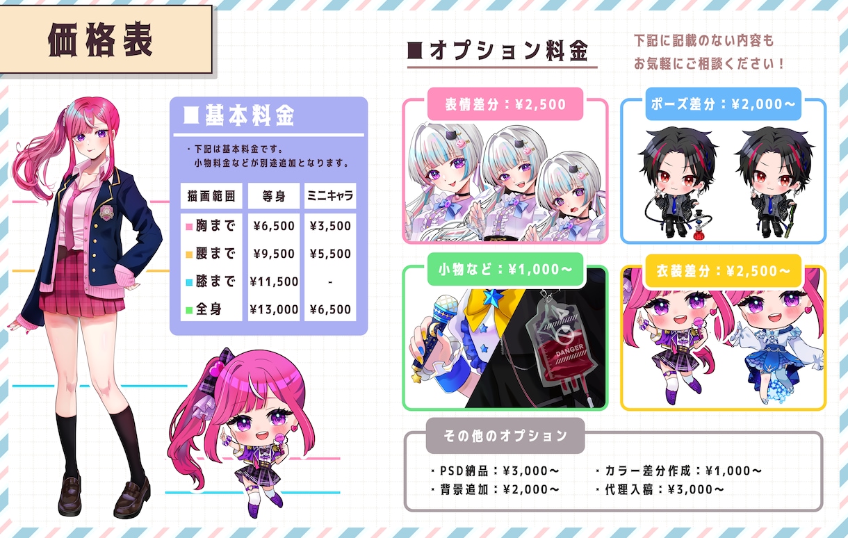 最短3日！配信に◎IRIAM立ち絵、一枚絵描きます 経験豊富な絵師がスピード納品！配信サムネやLIVE２Dも◎ イメージ2