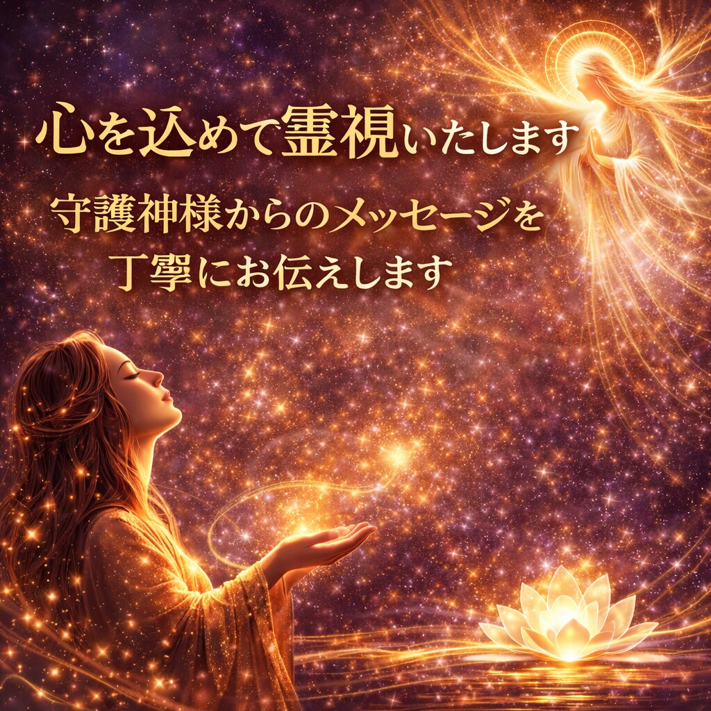 生まれ持った霊力で、守護神様のメッージを霊視します 「魂の人生を歩むために」悩み・不安・迷いを問題解決いたします イメージ5