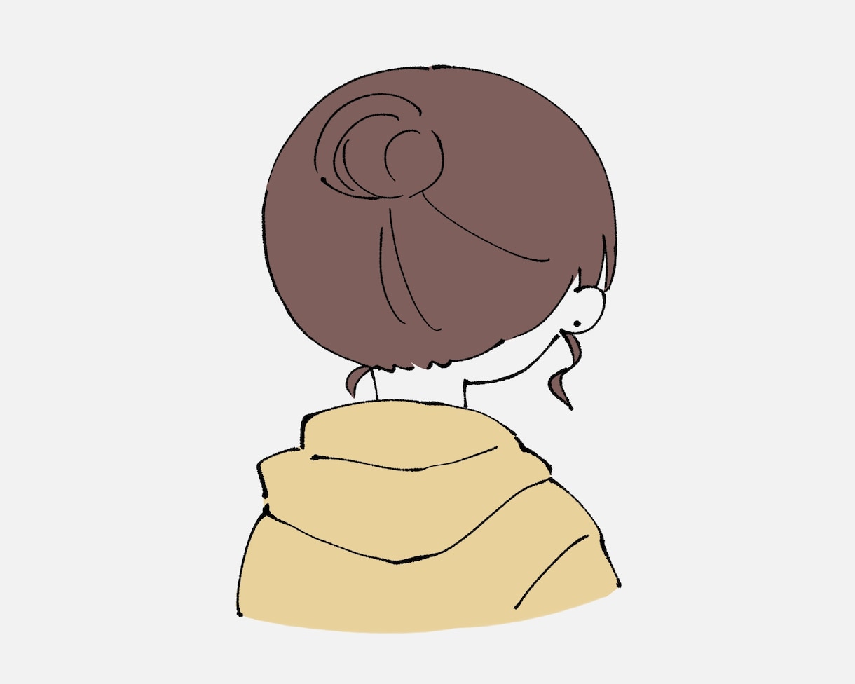 モニター価格2名様/後ろ姿のイラストを描きます 【商用OK】SNSアイコンなどにおすすめの正方形サイズ イメージ3