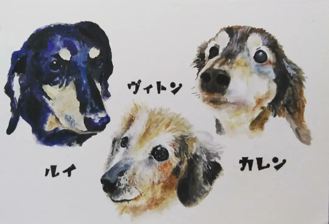 写真サイズに大切な小さな家族の似顔絵お描き致します 大切な小さなを絵に残したい。ペットロスで寂しいひとへの贈り物 イメージ8