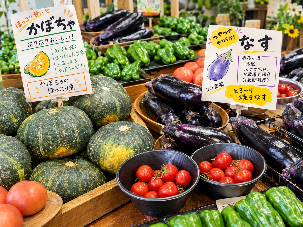 手描き野菜で売り場にひと味違うPOPを提供します 農家さん・直売所・八百屋さん向けの売り場に使えます！ イメージ4