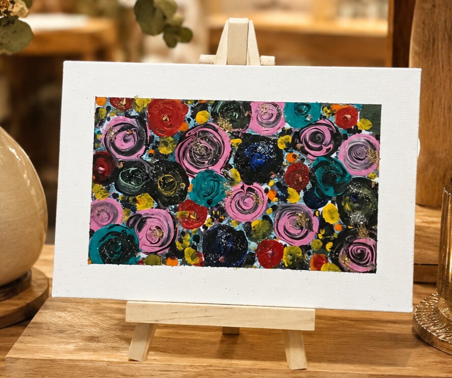 世界に一つ♡スクレツィアート画®を制作します ～色彩と粒子が織りなす幻想的なアート～ イメージ7