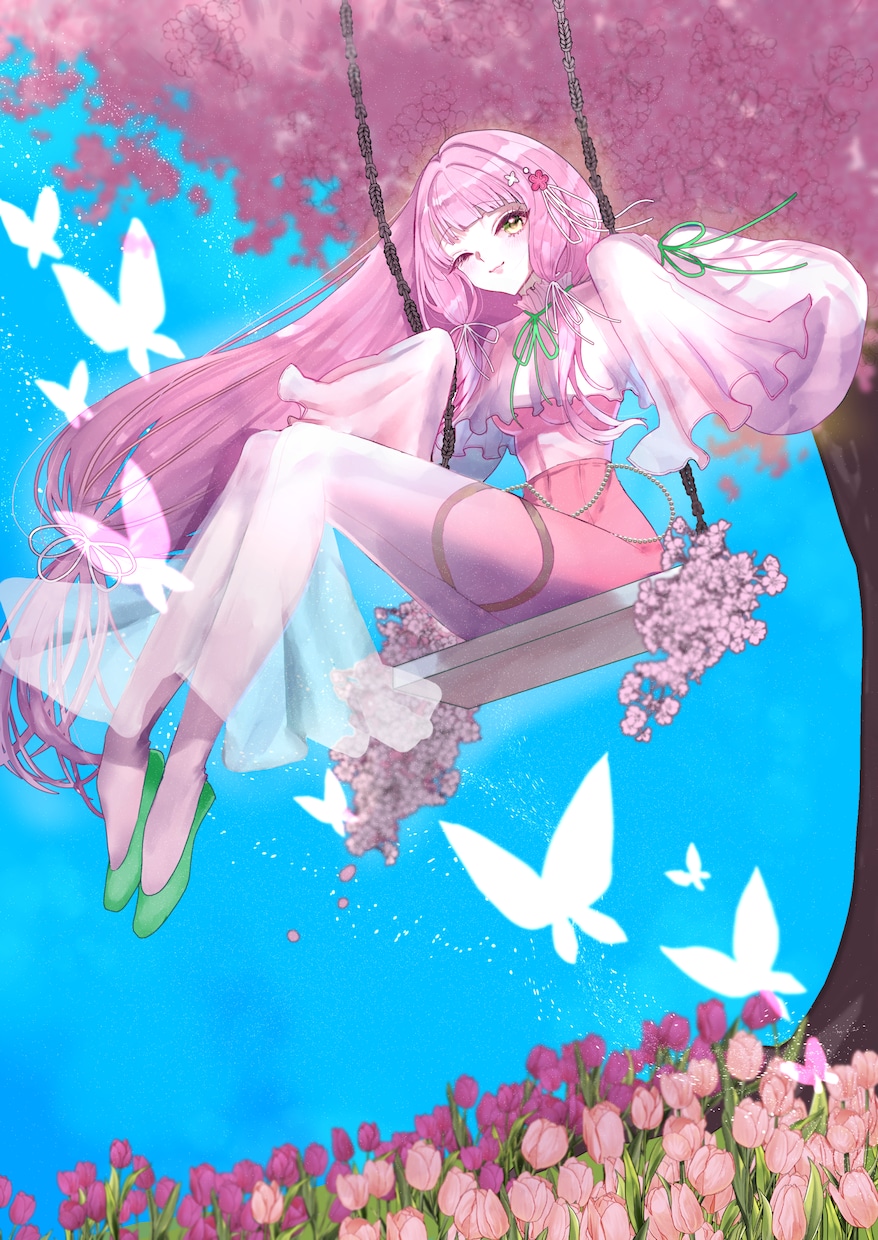 輝くような美しい一枚絵を描きます キラキラとした絵柄の一枚絵を描きます。 イメージ7