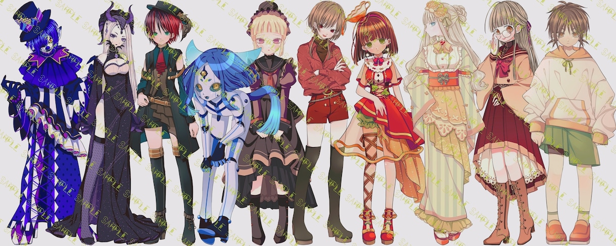11月まで休止/アイコン・立ち絵などお描きします ご要望にあわせてイラストを作成いたします イメージ9